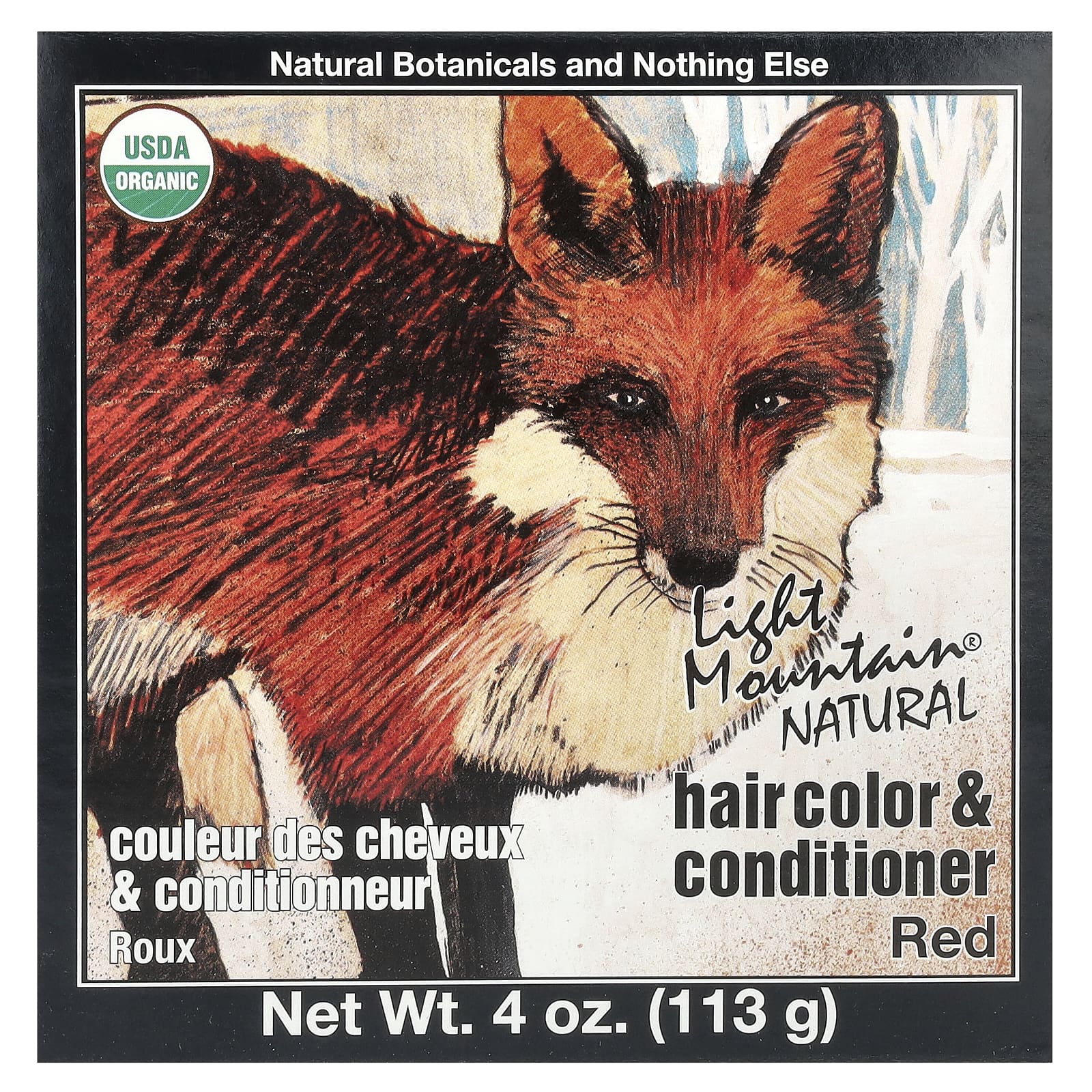 Light Mountain Henna, Hair Color Red, 4 Oz UPC 077014100033 | Hilife Vitamins