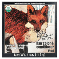 Light Mountain Henna, Hair Color Red, 4 Oz UPC 077014100033 | Hilife Vitamins