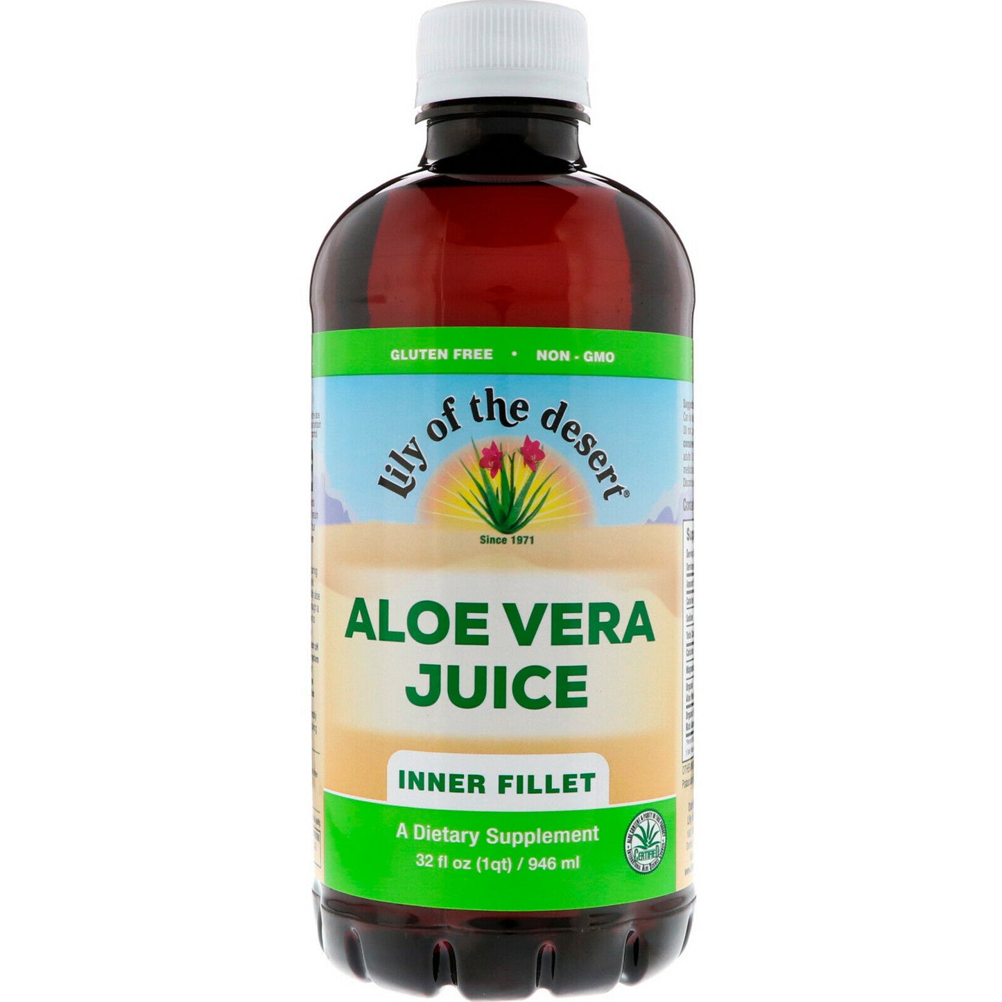 Lily Of The Desert, Aloe Vera Juice, 32 Fl OZ UPC 026395000326 | Hilife Vitamins