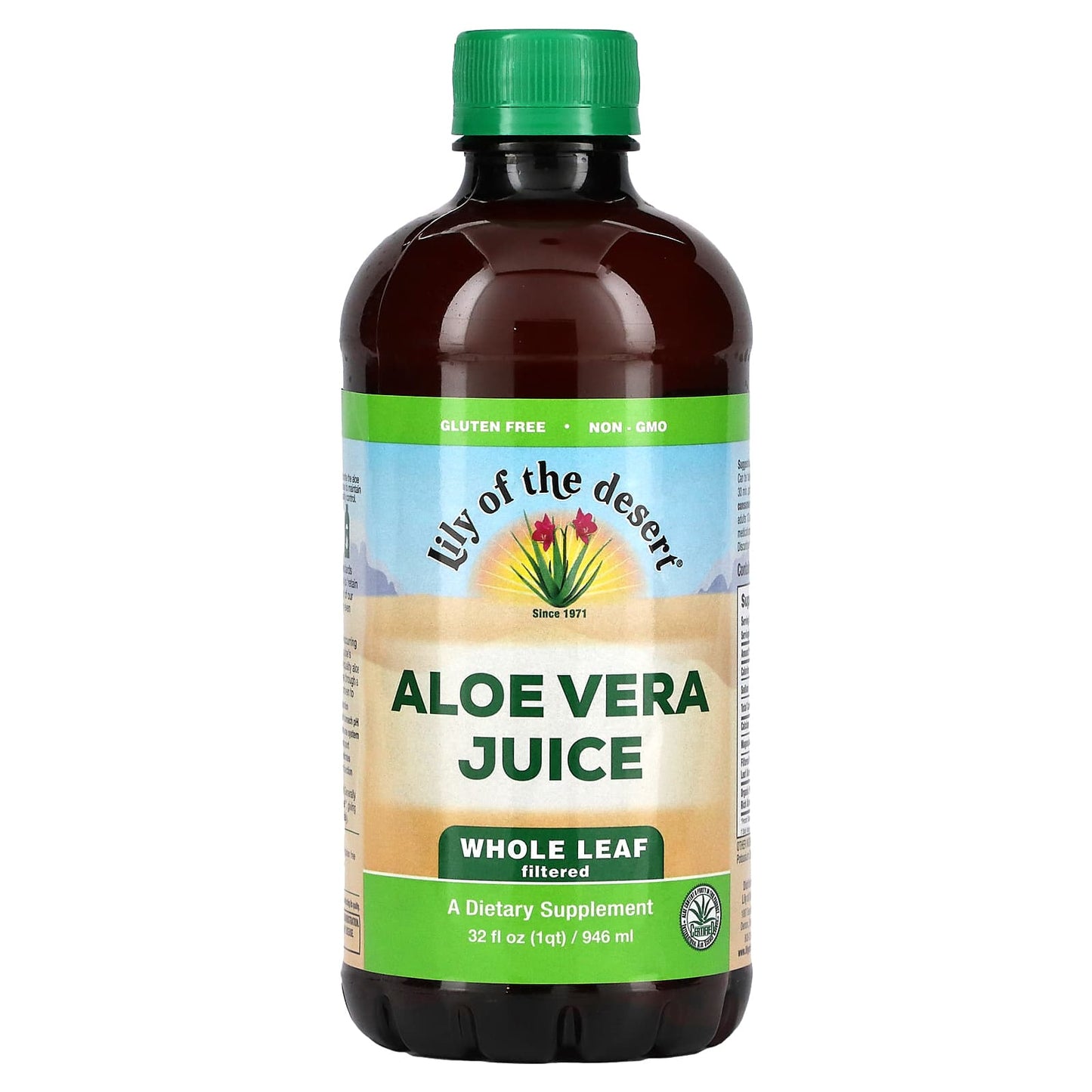 Lily Of The Desert, Aloe Vera Juice Whole Leaf, 32 Oz UPC 026395300327 | Hilife Vitamins