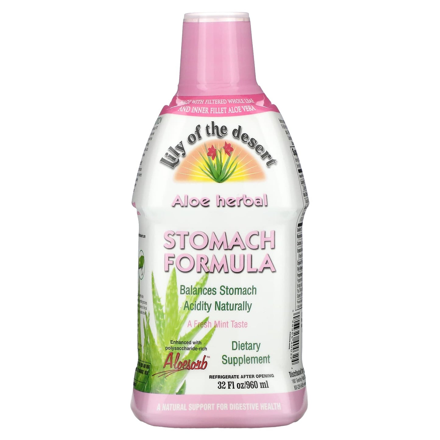 Lily Of The Desert, Aloe Vera Gel Stomach Formula, 32 Oz UPC 026395400324 | Hilife Vitamins