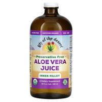Lily Of The Desert, Aloe Vera Juice Preservative Free, 32 Oz UPC 026395830329 | Hilife Vitamins