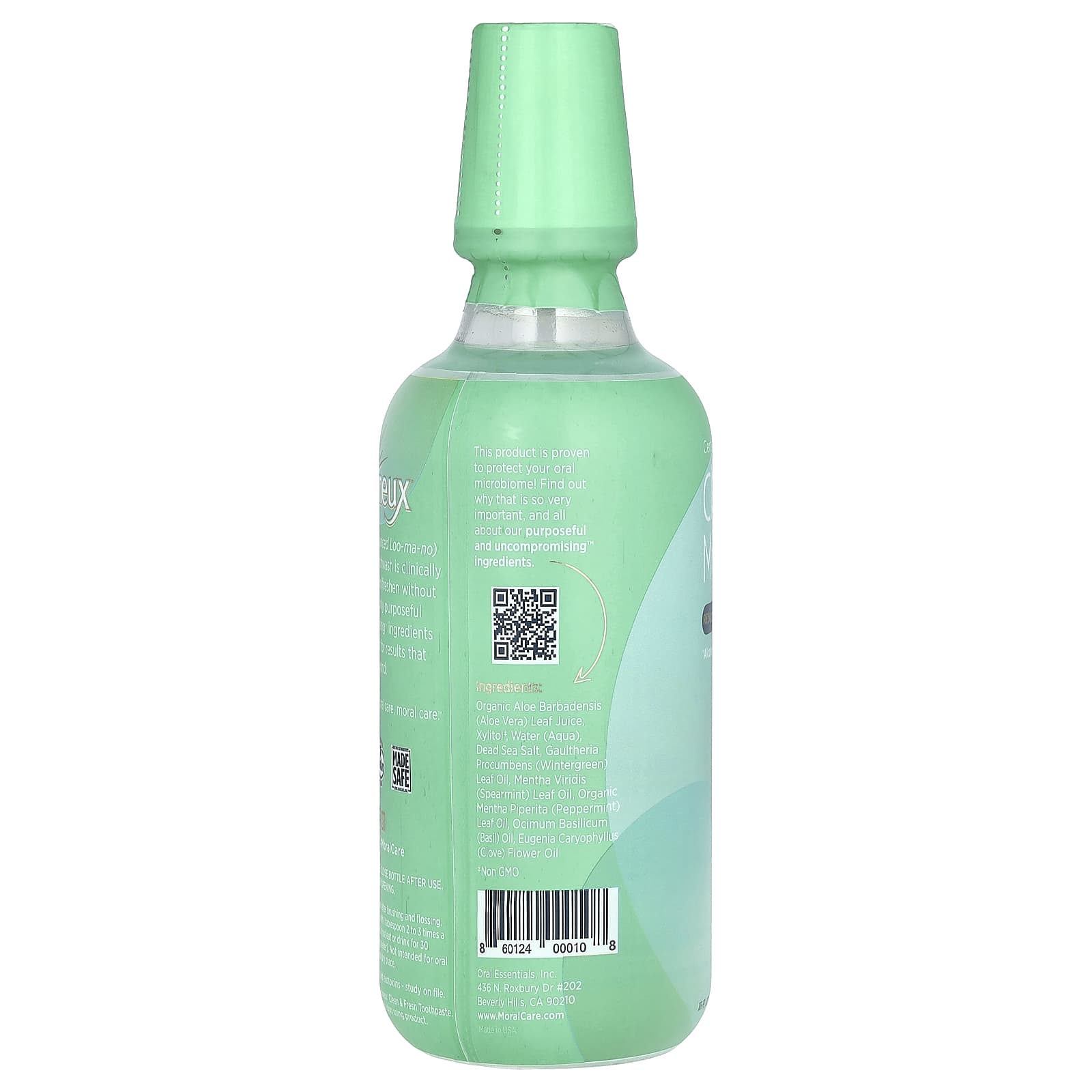 Lumineux Oral Essentials, Certified Non-Toxic Clean & Fresh Mouthwash, 16 fl oz (473 ml) UPC 860124000108 | HiLife Vitamins
