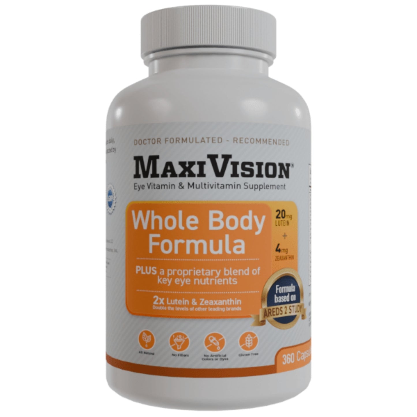 Lunovus, Maxivision Whole Body Formula, AREDS 2 Formula, 360 Capsules - 850014590246 | Hilife Vitamins