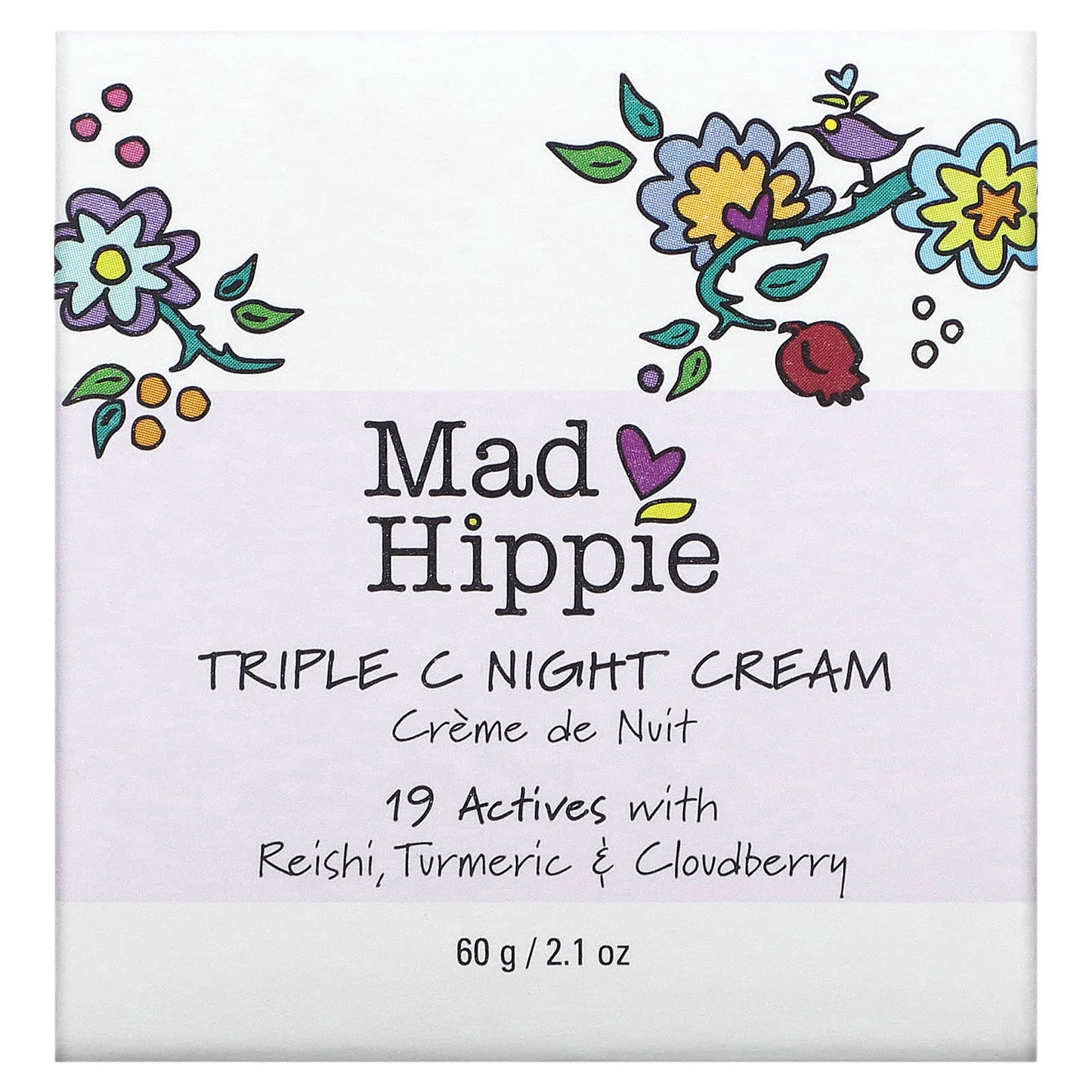 MAD HIPPIE SKIN CARE PRODUCTS, Triple C Night Cream, 2.1 Oz UPC 672975192143 | Hilife Vitamins