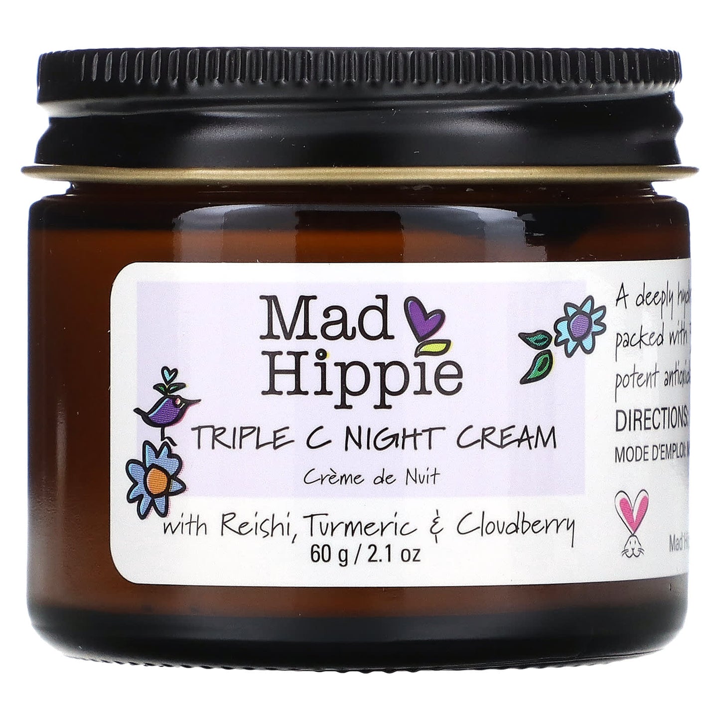 MAD HIPPIE SKIN CARE PRODUCTS, Triple C Night Cream, 2.1 Oz UPC 672975192143 | Hilife Vitamins
