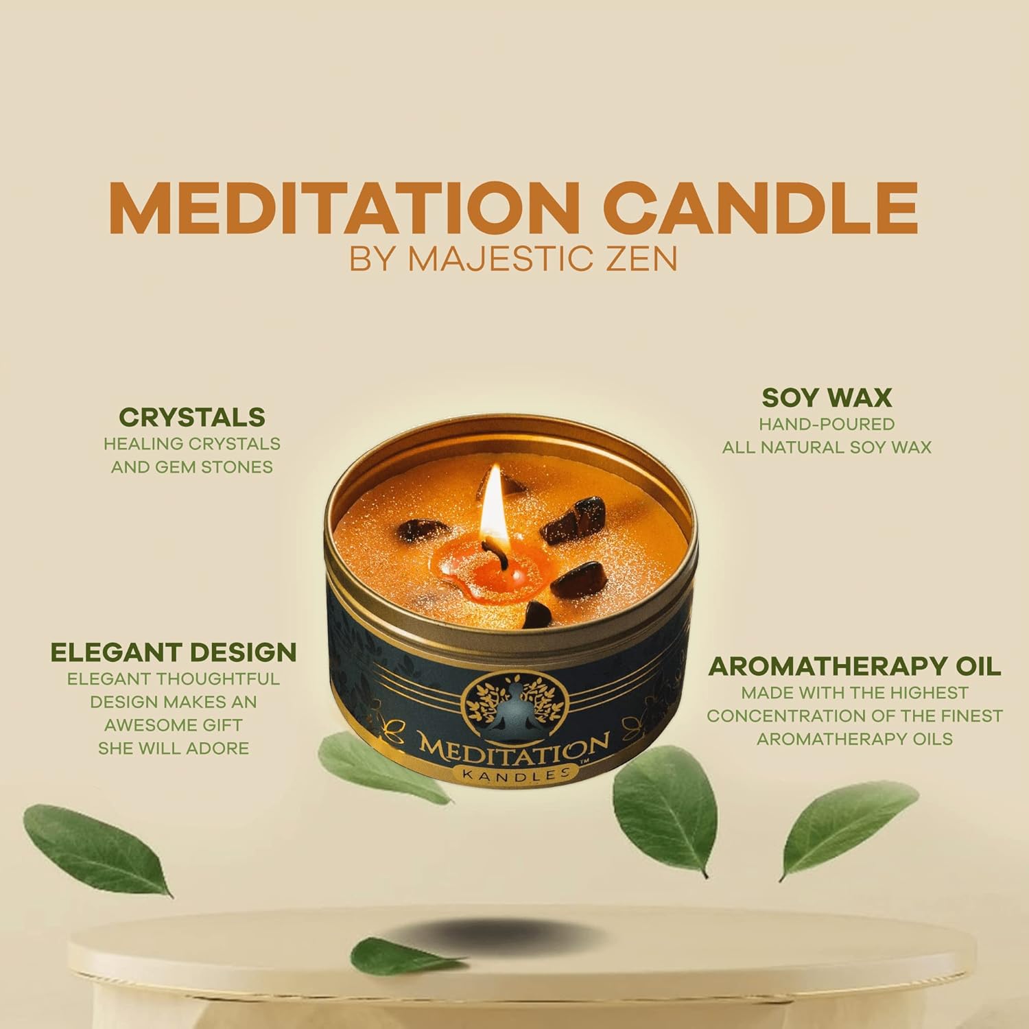 Majestic Zen, Meditation Kandles, Gift Set UPC 850020286683 | HiLife Vitamins