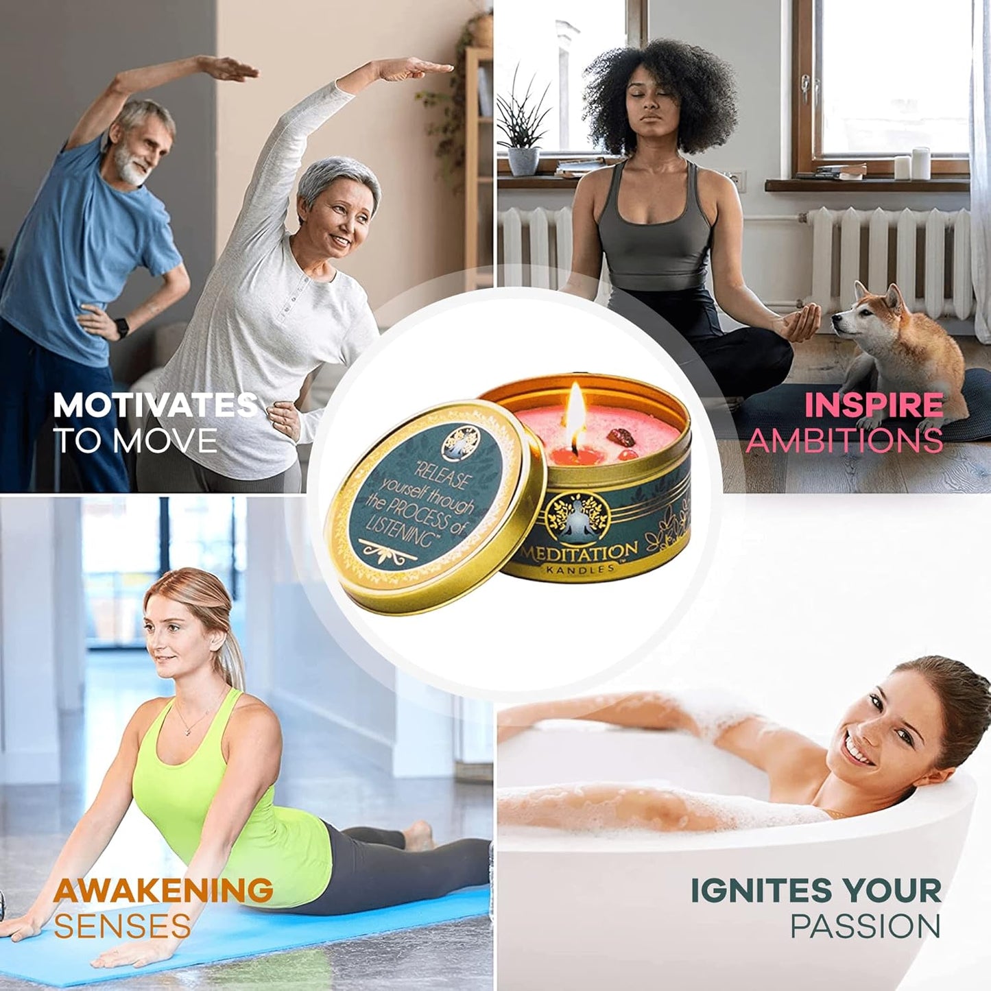 Majestic Zen, Meditation Kandles, Gift Set UPC 850020286683 | HiLife Vitamins