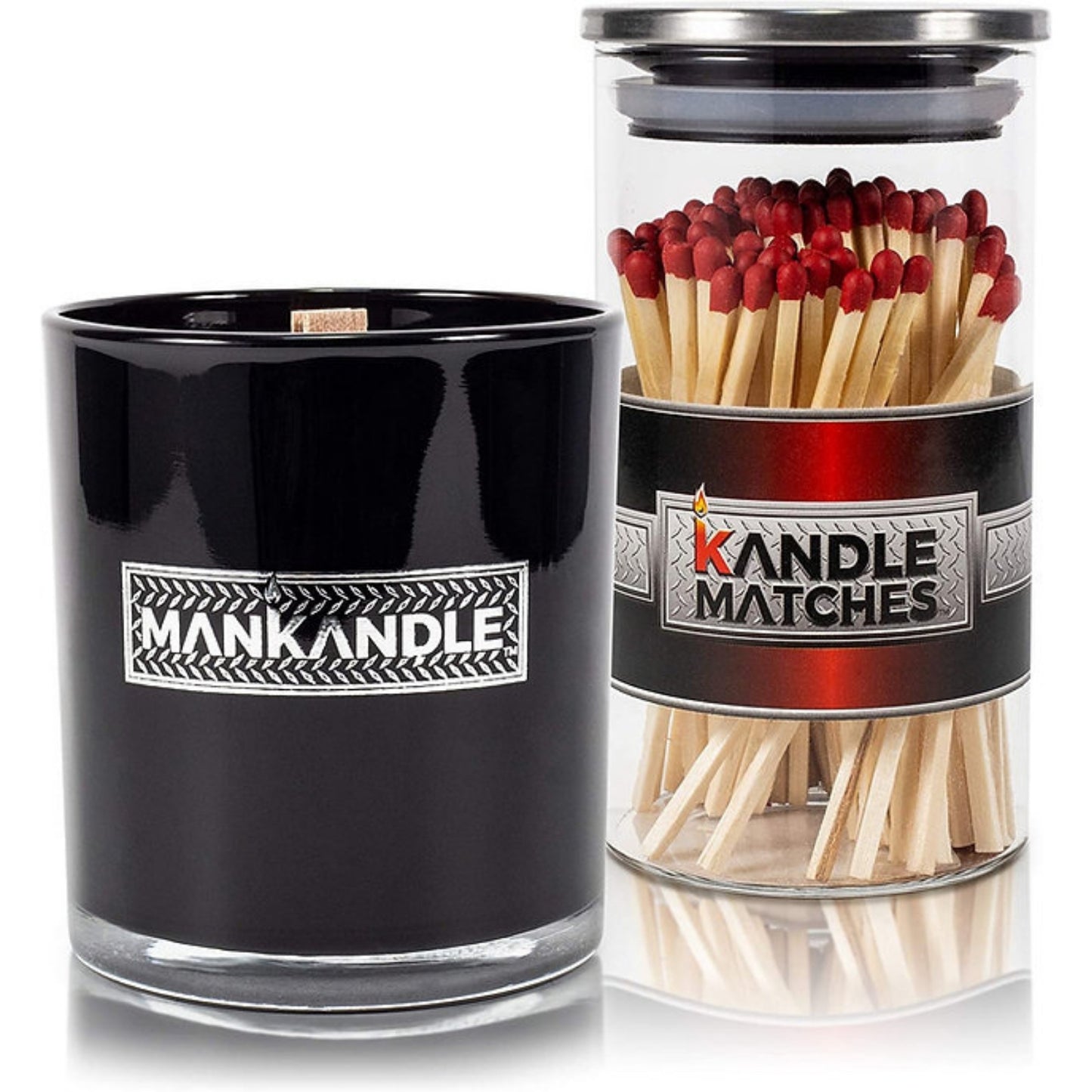 Majestic Zen, ManKandle Glass Candle & Kandle Matches, Gift Set UPC 850020286454 | HiLife Vitamins