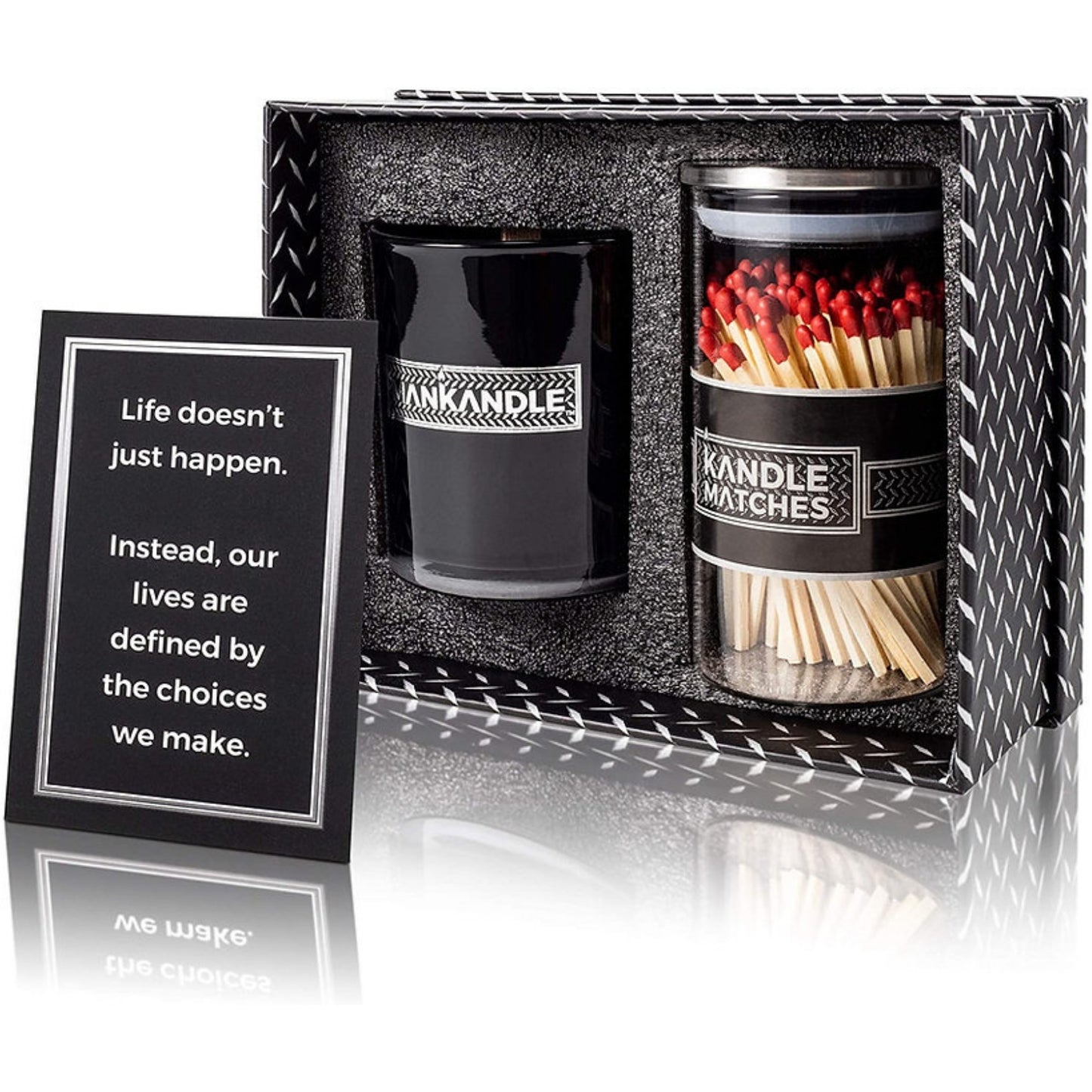 Majestic Zen, ManKandle Glass Candle & Kandle Matches, Gift Set UPC 850020286454 | HiLife Vitamins