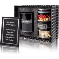 Majestic Zen, ManKandle Glass Candle & Kandle Matches, Gift Set UPC 850020286454 | HiLife Vitamins
