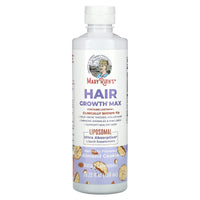 MaryRuth's, Hair Growth Max Liposomal, Almond Cookie, 15.22 fl oz (450 ml) UPC 810104622363 | HiLife Vitamins
