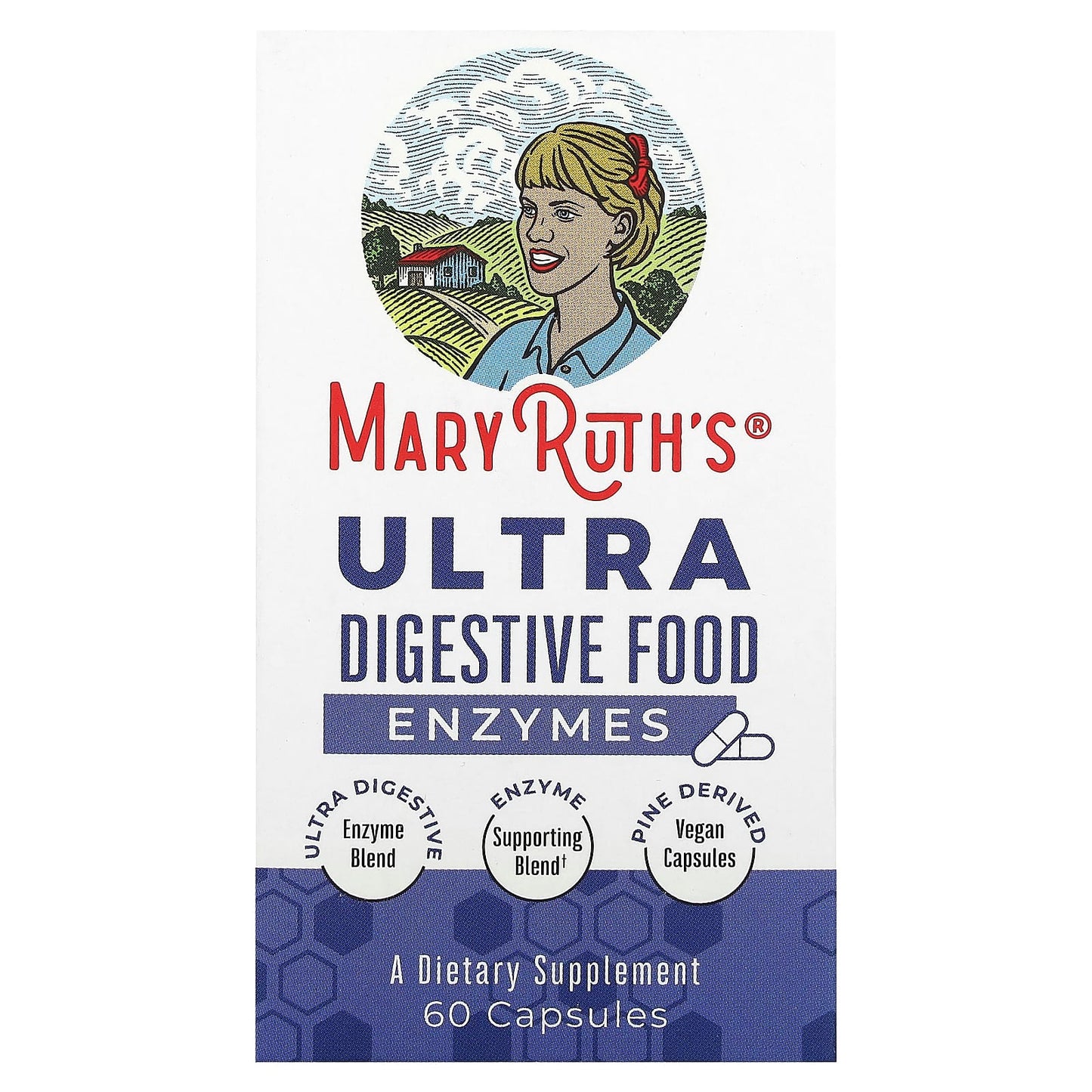 MaryRuth's, Ultra Digestive Food Enzymes, 60 Capsules - 850029392002 | Hilife Vitamins