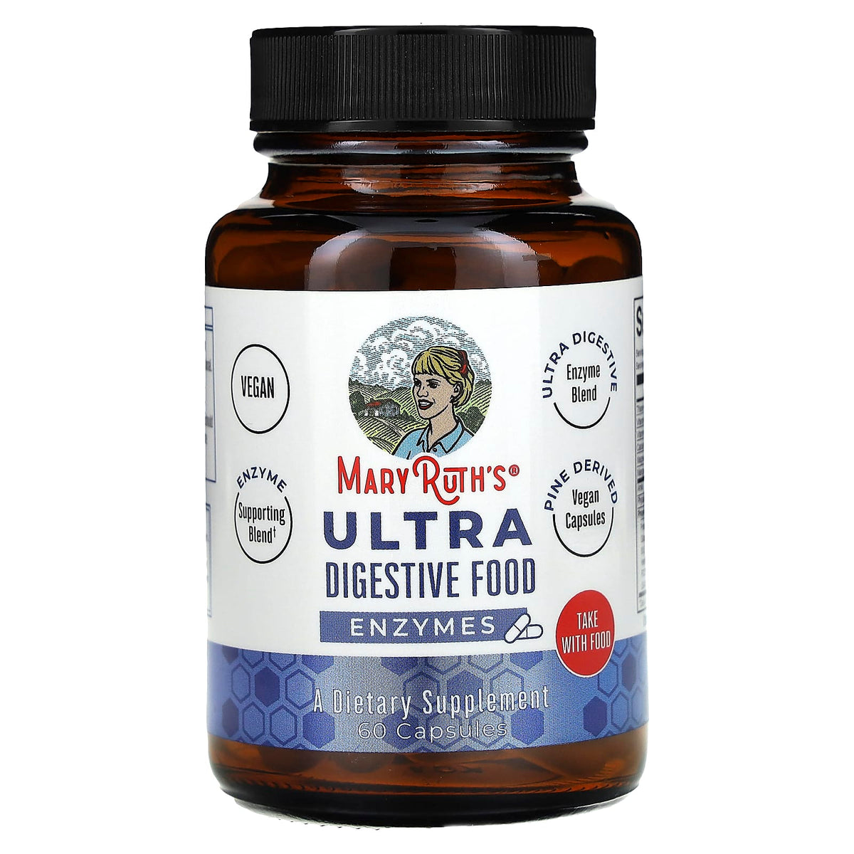 MaryRuth's, Ultra Digestive Food Enzymes, 60 Capsules UPC 850029392002 | Hilife Vitamins