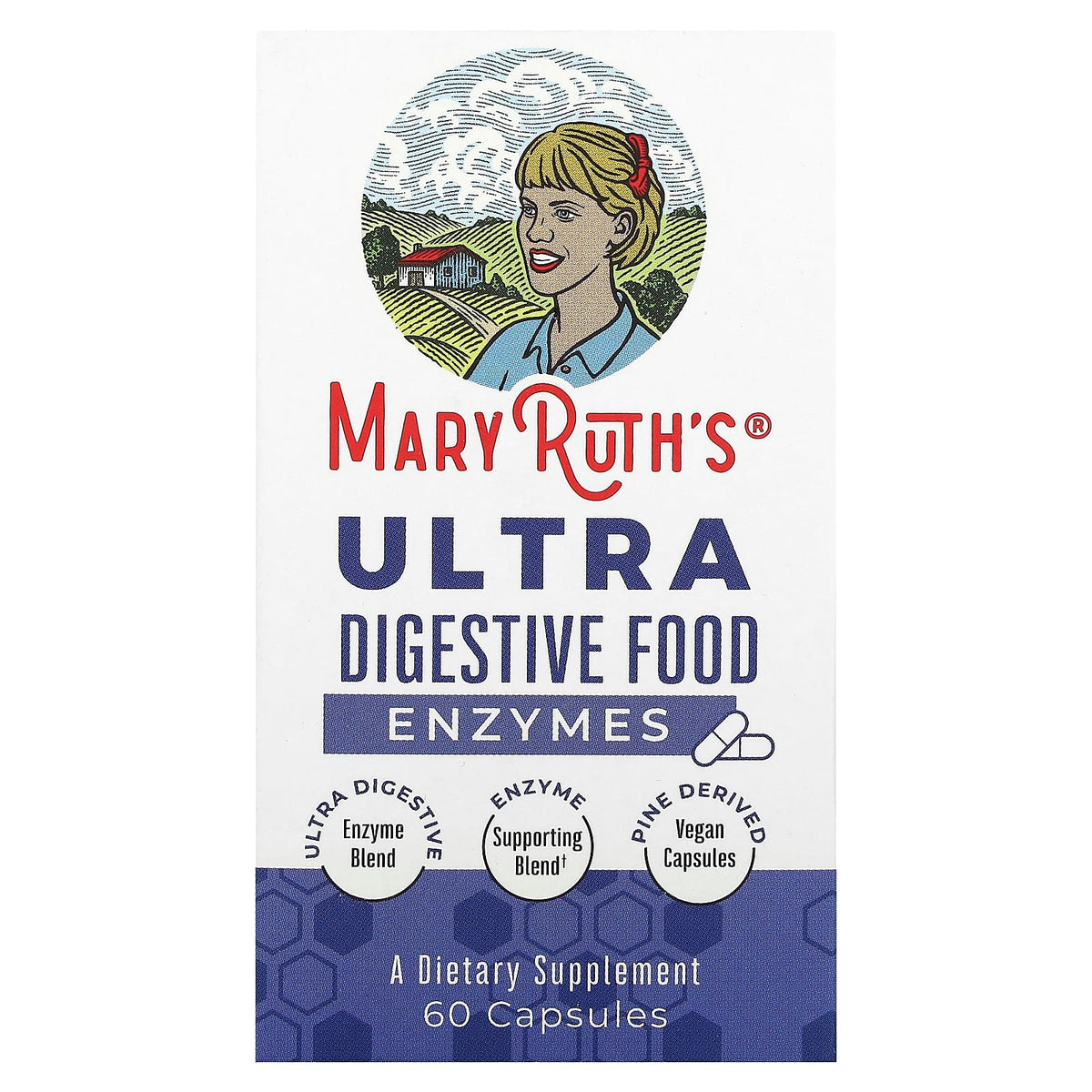 MaryRuth's, Ultra Digestive Food Enzymes, 60 Capsules UPC 850029392002 | Hilife Vitamins