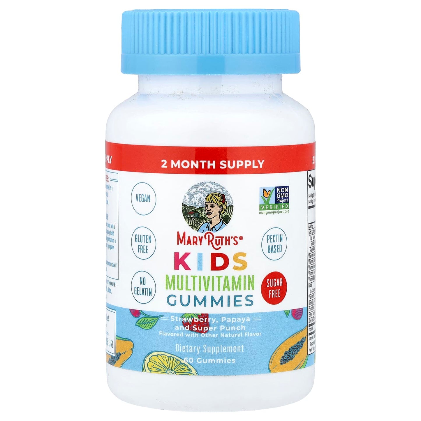 MaryRuth's, Kids Multivitamin Gummies, Strawberry, Papaya and Super Punch, 60 Gummies UPC 856645008389 | HiLife Vitamins