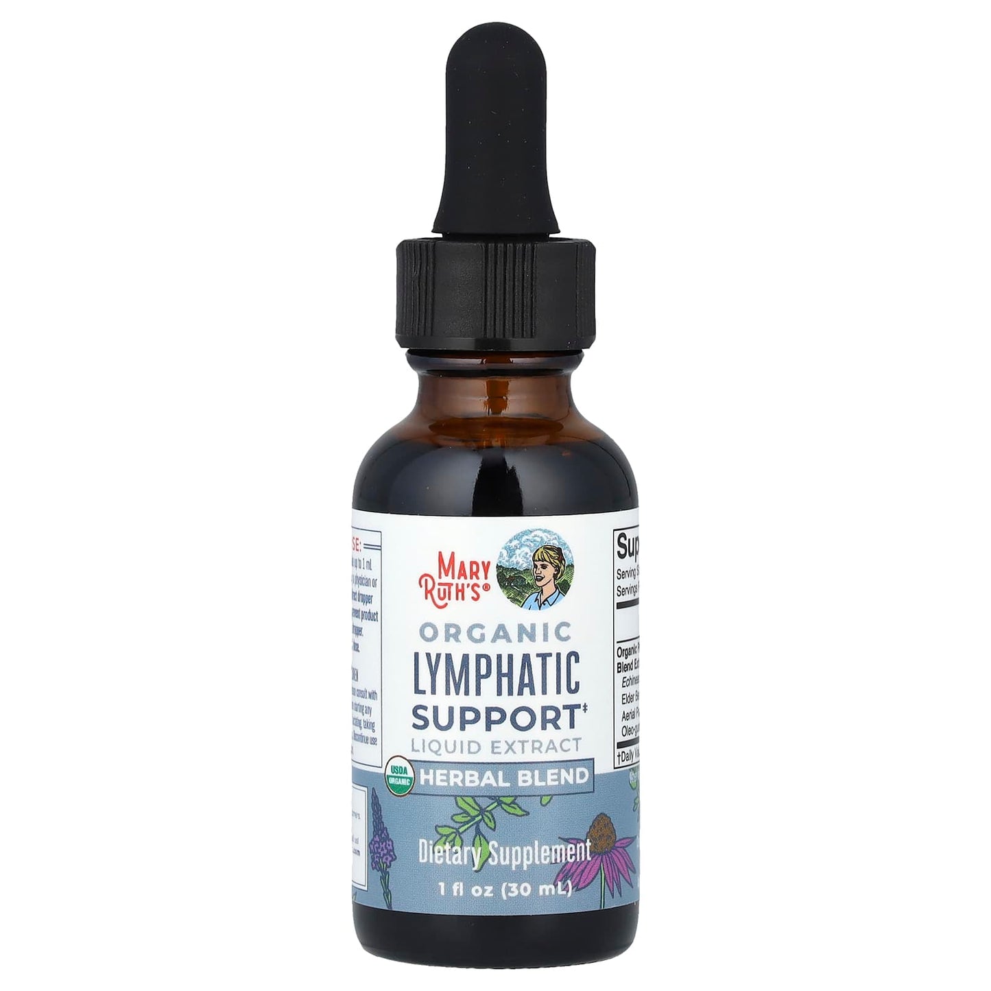 MaryRuth's, Organic Lymphatic Support Liquid Extract, Alcohol Free, 1 fl oz (30 ml) UPC 856645008549 | HiLife Vitamins
