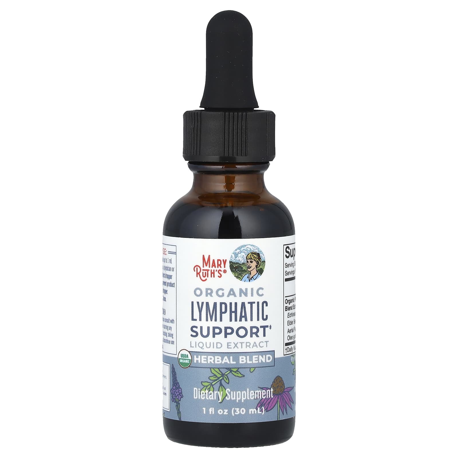 MaryRuth's, Organic Lymphatic Support Liquid Extract, Alcohol Free, 1 fl oz (30 ml) UPC 856645008549 | HiLife Vitamins
