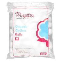 Maxim Hygiene Products, Organic Cotton Balls, 100 UPC 895199001248 | Hilife Vitamins