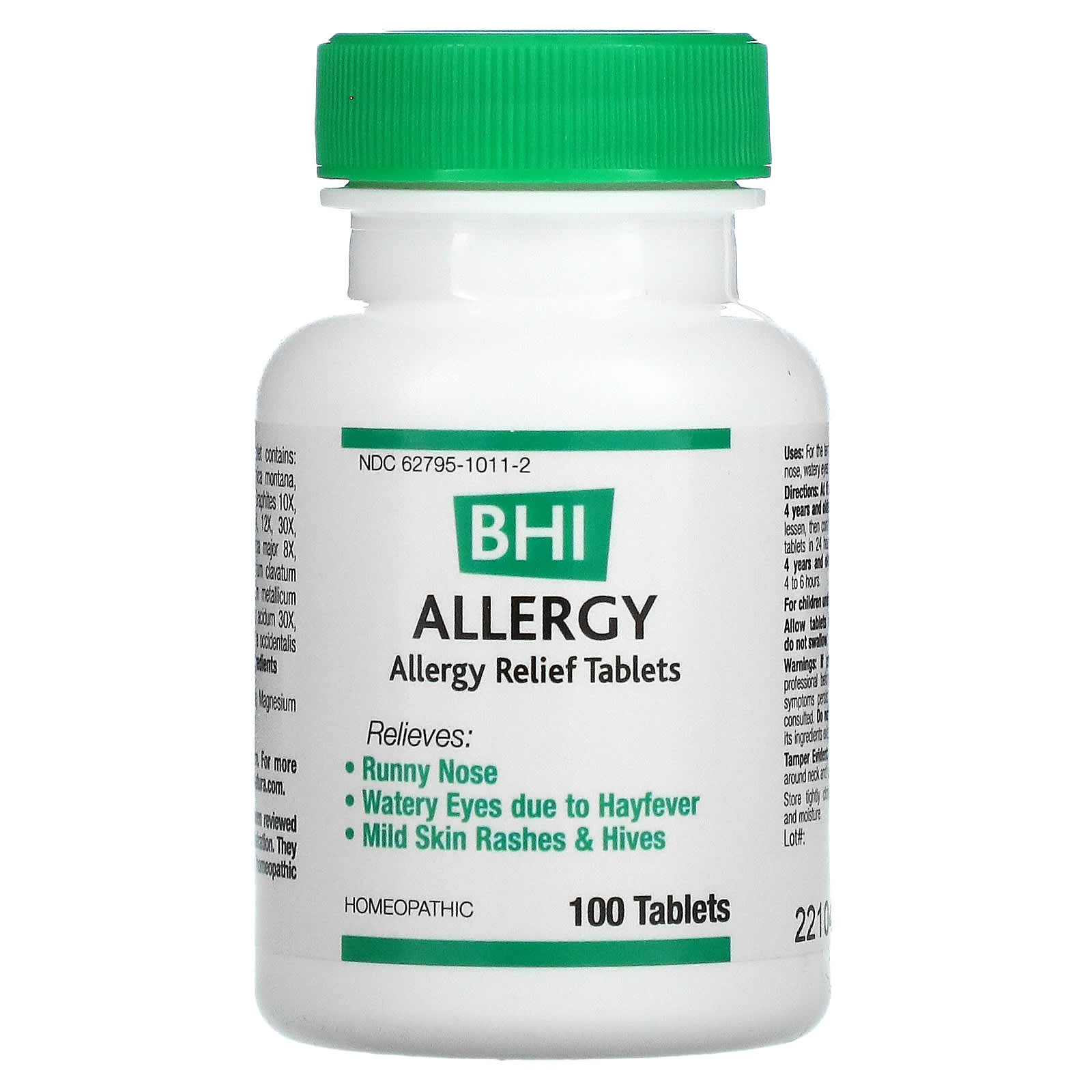 Medinatura, Bhi Allergy, 100 Tablets UPC 787647100019 | HiLife Vitamins