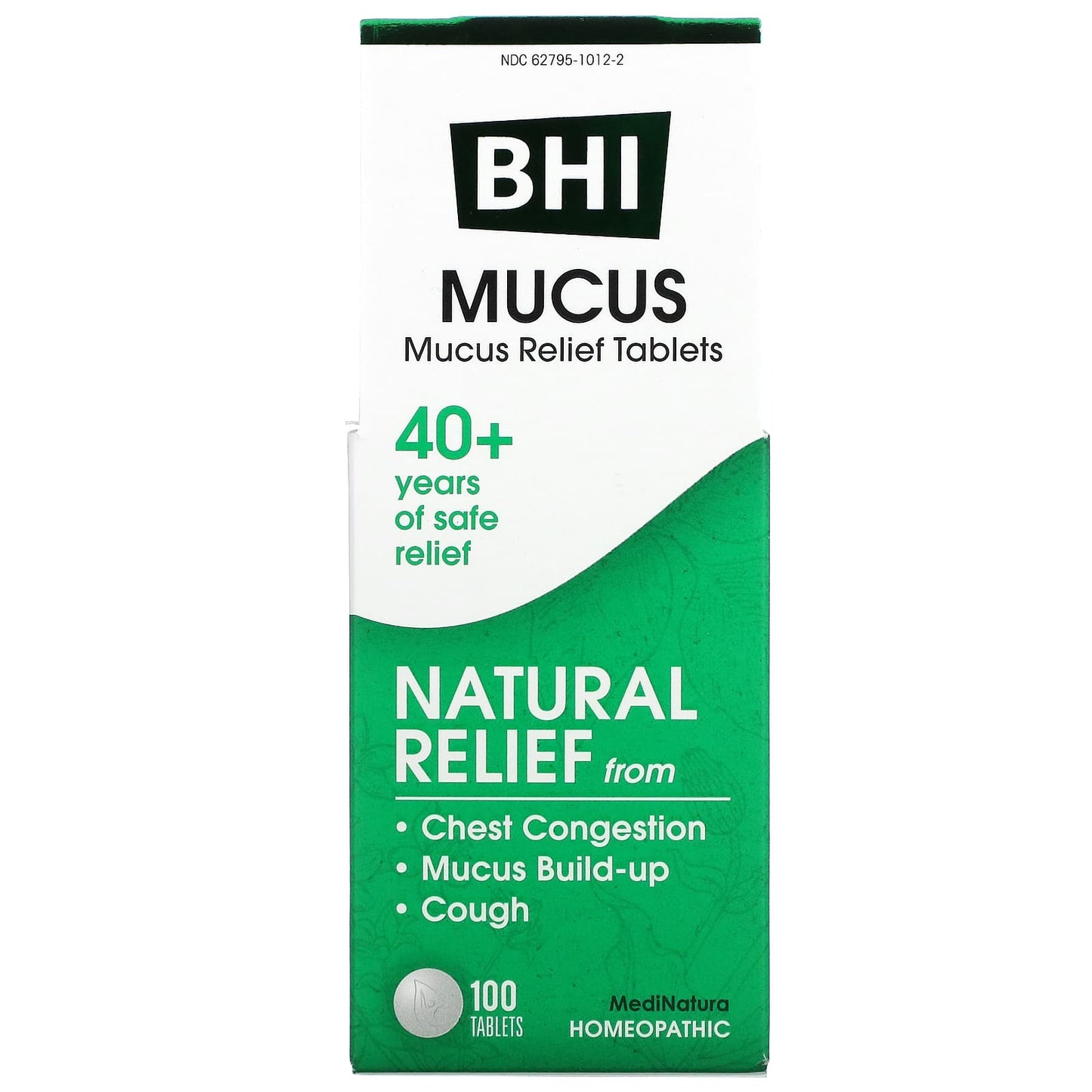 Medinatura, BHI Mucus, 100 Tablets UPC 787647100088 | Hilife Vitamins