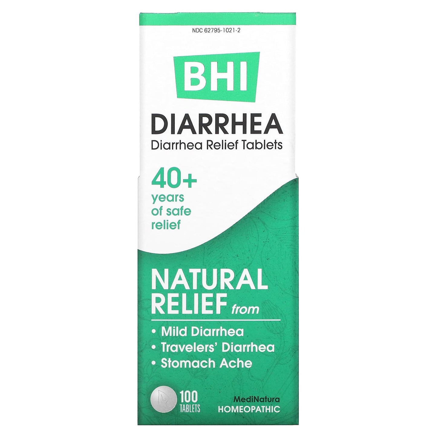 Medinatura, BHI Diarrhea, 100 Tablets UPC 787647100187 | Hilife Vitamins