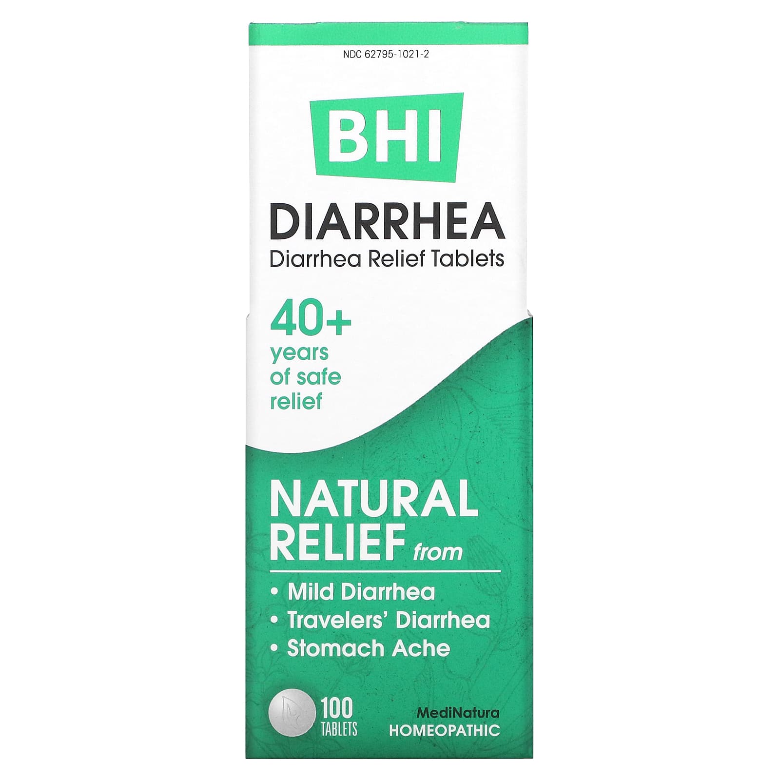 Medinatura, BHI Diarrhea, 100 Tablets UPC 787647100187 | Hilife Vitamins