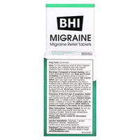 Medinatura, BHI Migraine, 100 Tablets UPC 787647100323 | Hilife Vitamins