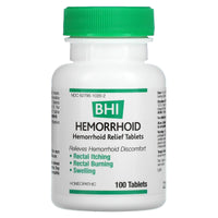 Medinatura, BHI Hemorrhoid, 100 Tablets UPC 787647100354 | Hilife Vitamins
