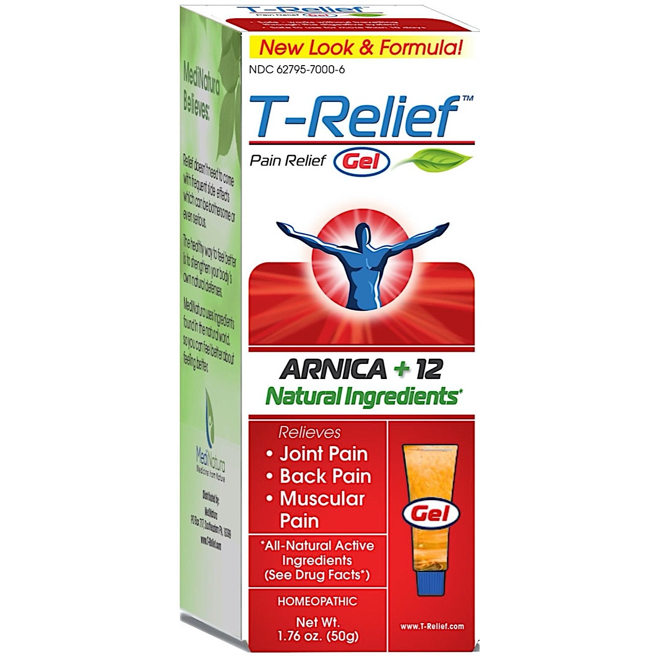 Medinatura, T-Relief Pain Gel, 1.76 Oz UPC 787647200948 | Hilife Vitamins