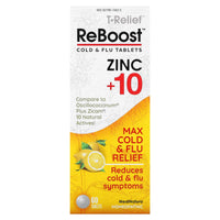 MEDINATURA, ReBoost Zinc +10 Cold & Flu Relief Lemon, 60 TABLET UPC 787647201518 | Hilife Vitamins