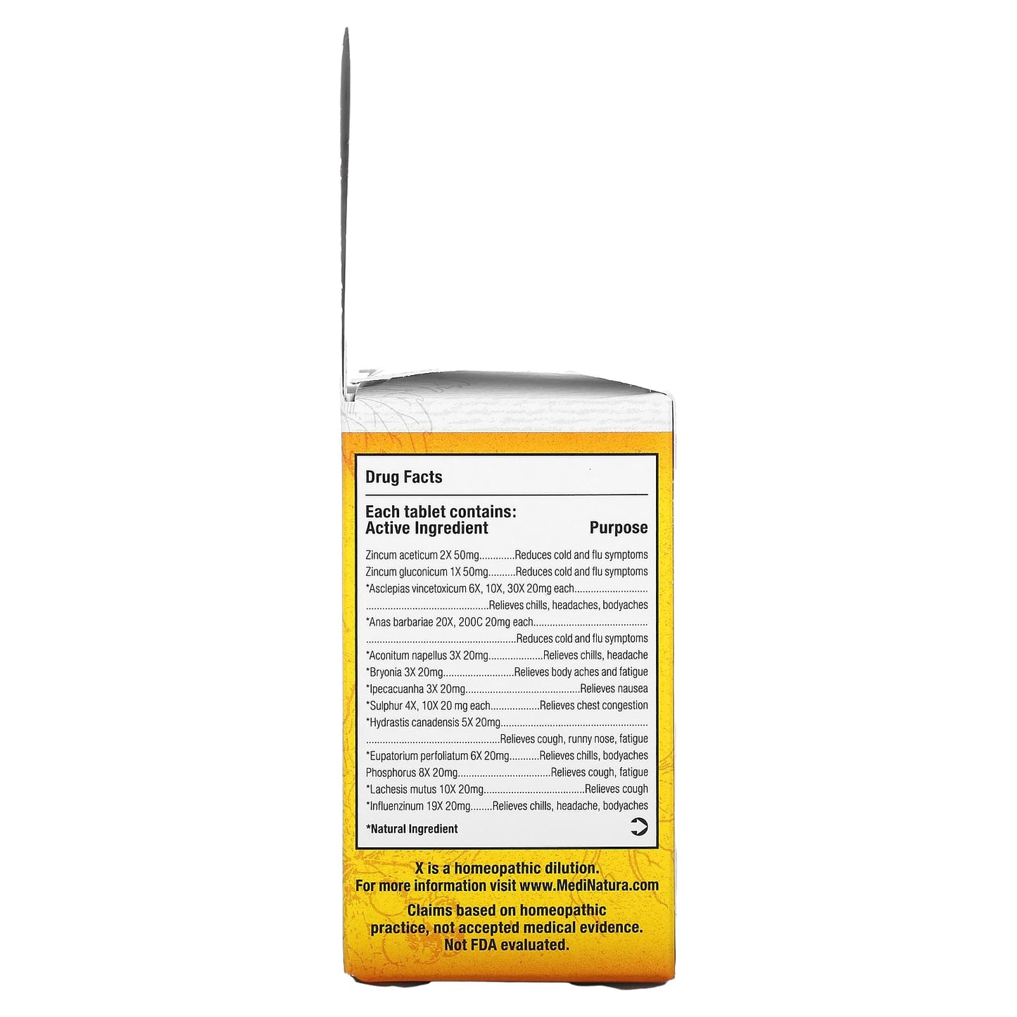 MEDINATURA, ReBoost Zinc +10 Cold & Flu Relief Lemon, 60 TABLET UPC 787647201518 | Hilife Vitamins
