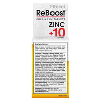 MEDINATURA, ReBoost Zinc +10 Cold & Flu Relief Lemon, 60 TABLET UPC 787647201518 | Hilife Vitamins