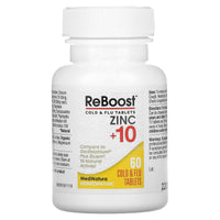 MEDINATURA, ReBoost Zinc +10 Cold & Flu Relief Lemon, 60 TABLET UPC 787647201518 | Hilife Vitamins