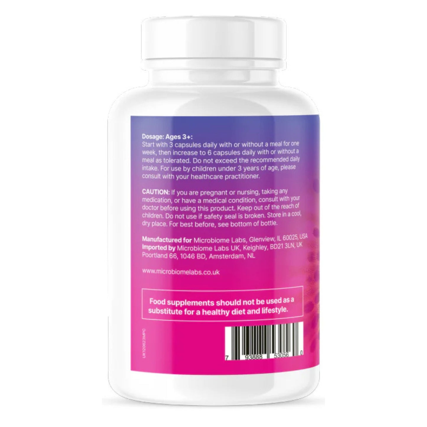 Microbiome Labs, MegaPre, 180 Capsules UPC 793888528963 | HiLife Vitamins