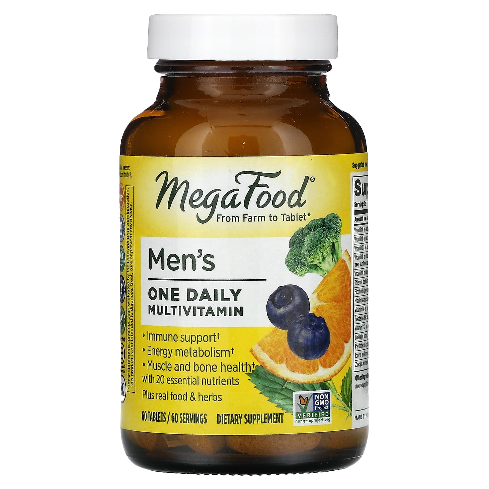 Megafood, Men’s One Daily, 60 Tablets UPC 051494101070 | HiLife Vitamins