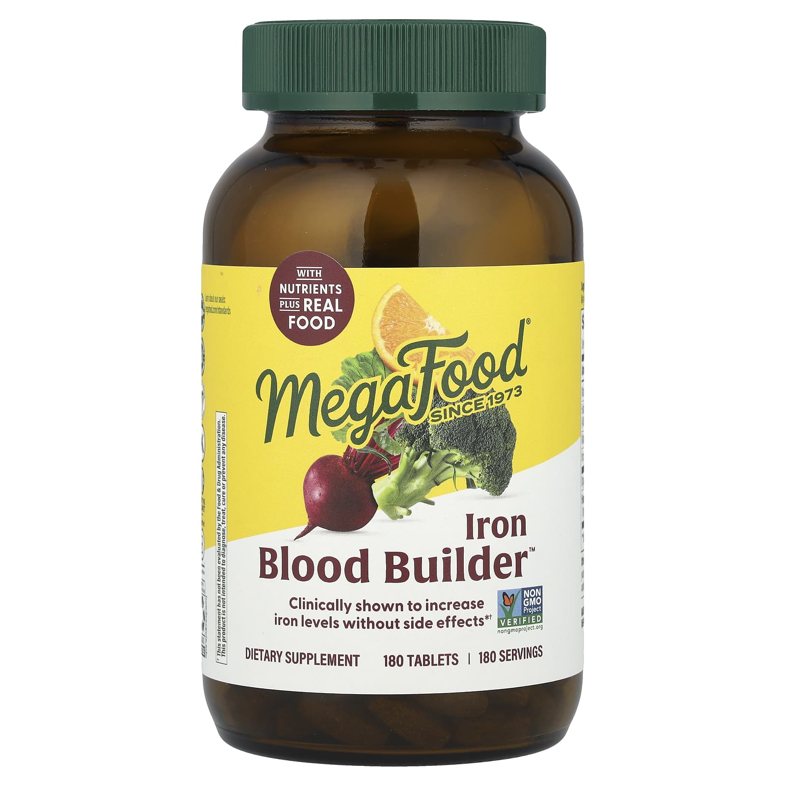 Megafood, Iron Blood Builder™, 180 Tablets UPC 051494101186 | HiLife Vitamins