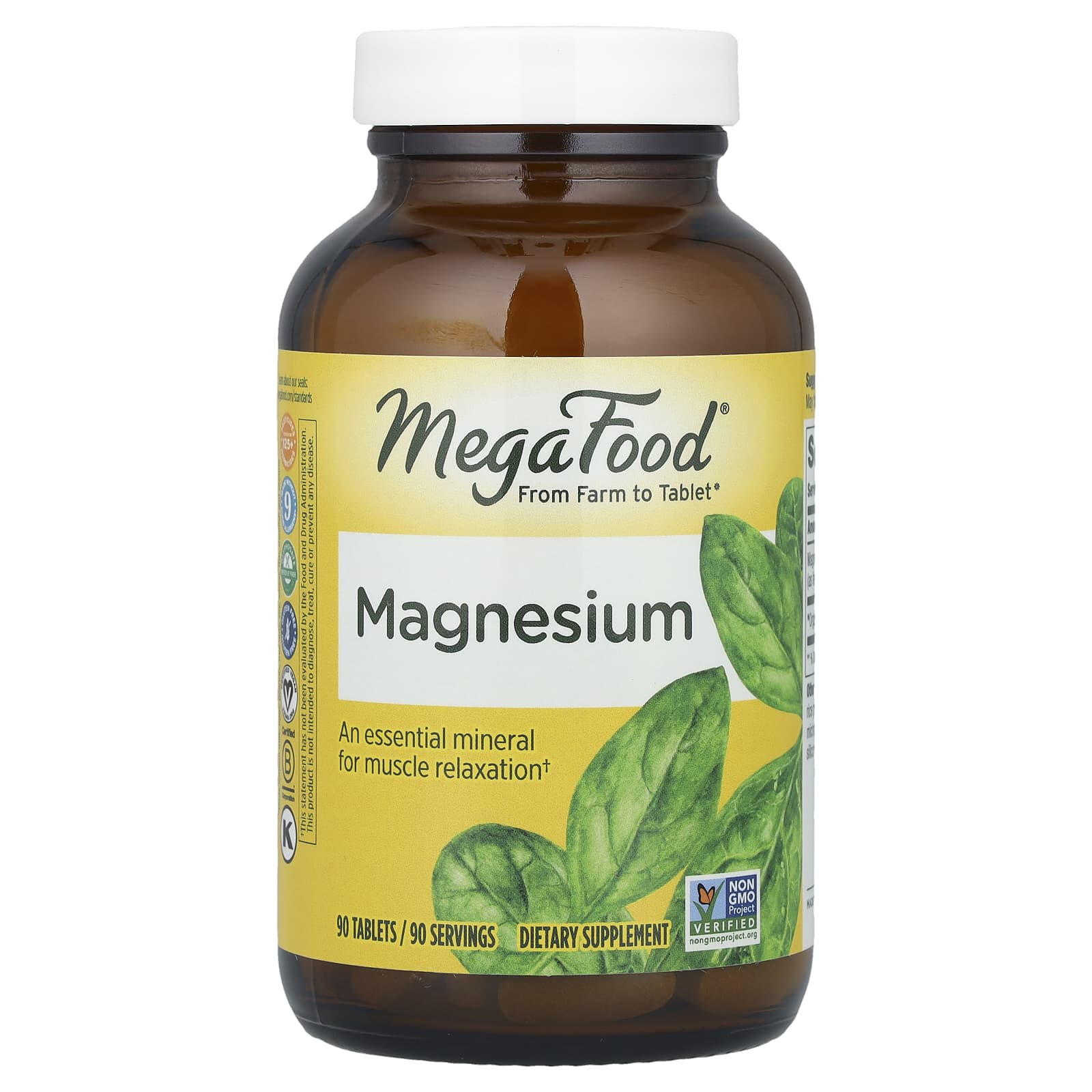 Megafood, Magnesium, 90 Tablets UPC 051494101209 | HiLife Vitamins