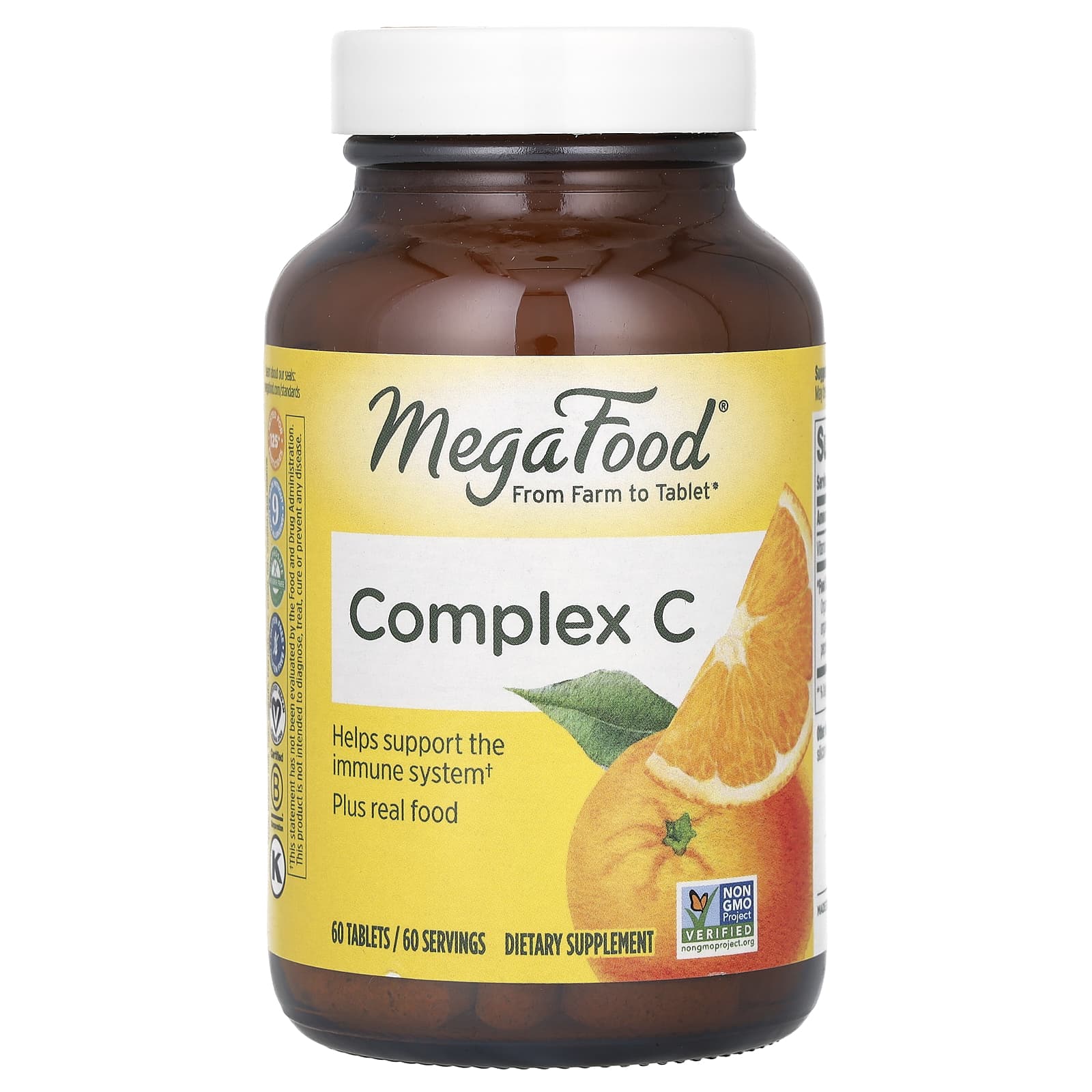 Megafood, Complex C, 60 Tablets UPC 051494101339 | HiLife Vitamins