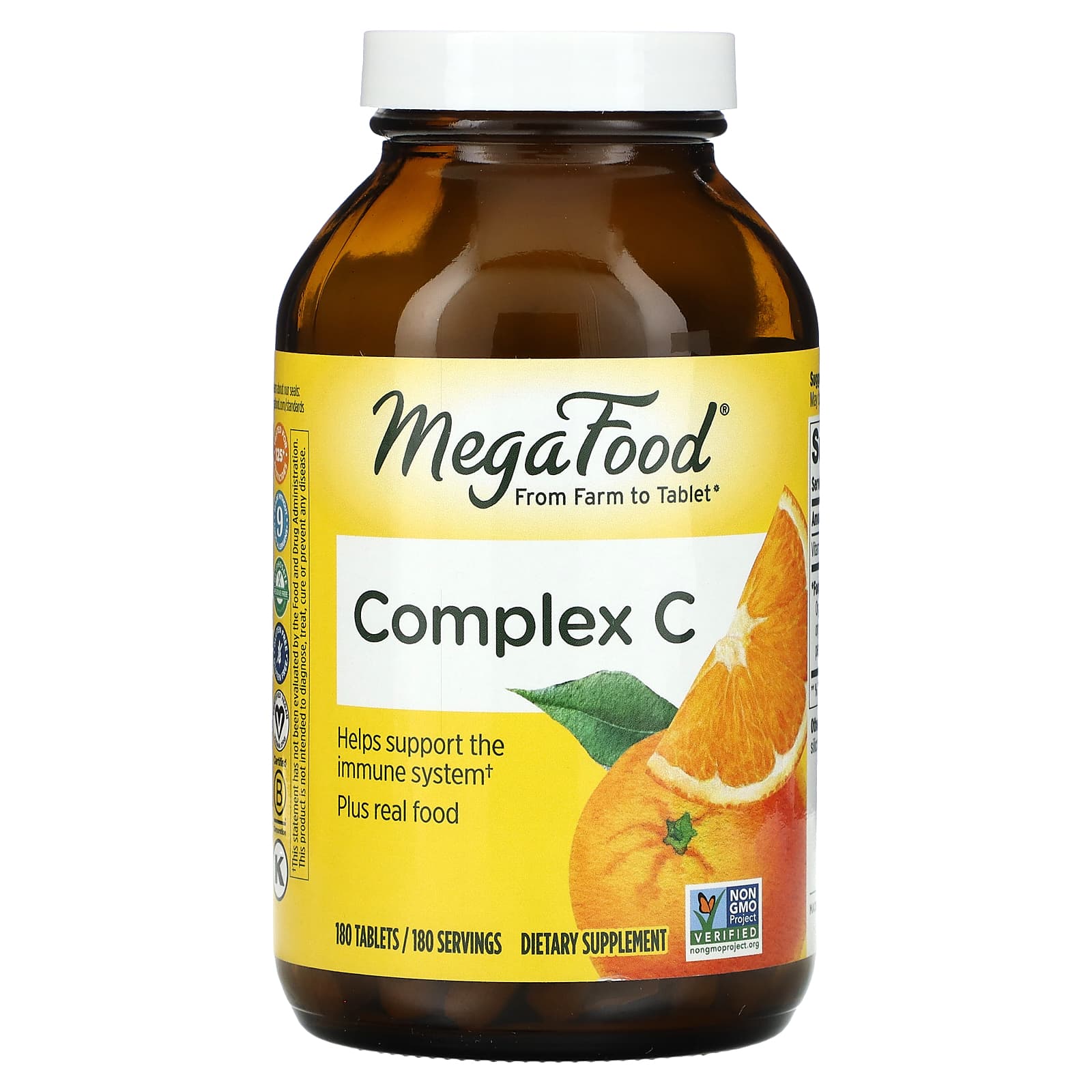 Megafood, Complex C, 180 Tablets UPC 051494101353 | HiLife Vitamins