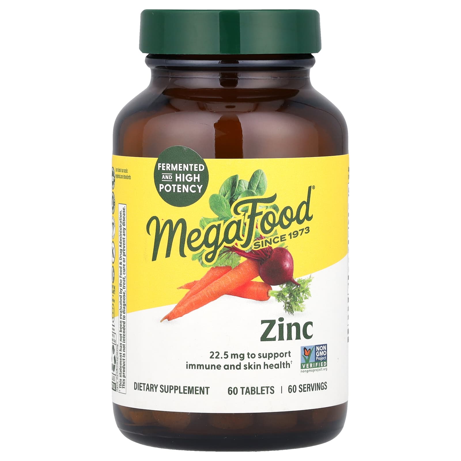 Megafood, Zinc, 60 Tablets UPC 051494101889 | HiLife Vitamins