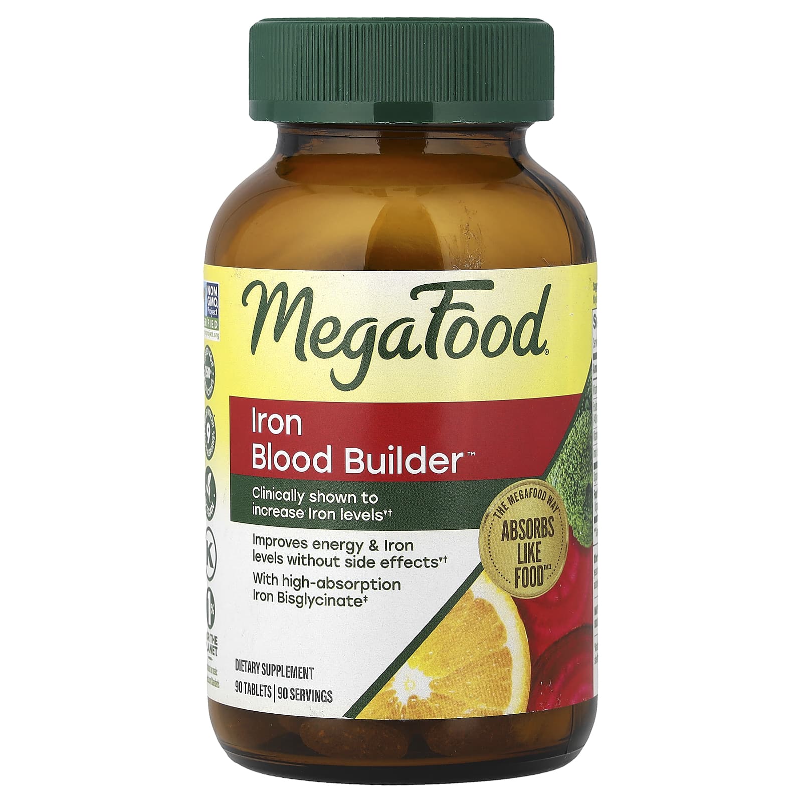 Megafood, Blood Builder, 90 Tablets UPC 051494101957 | Hilife Vitamins