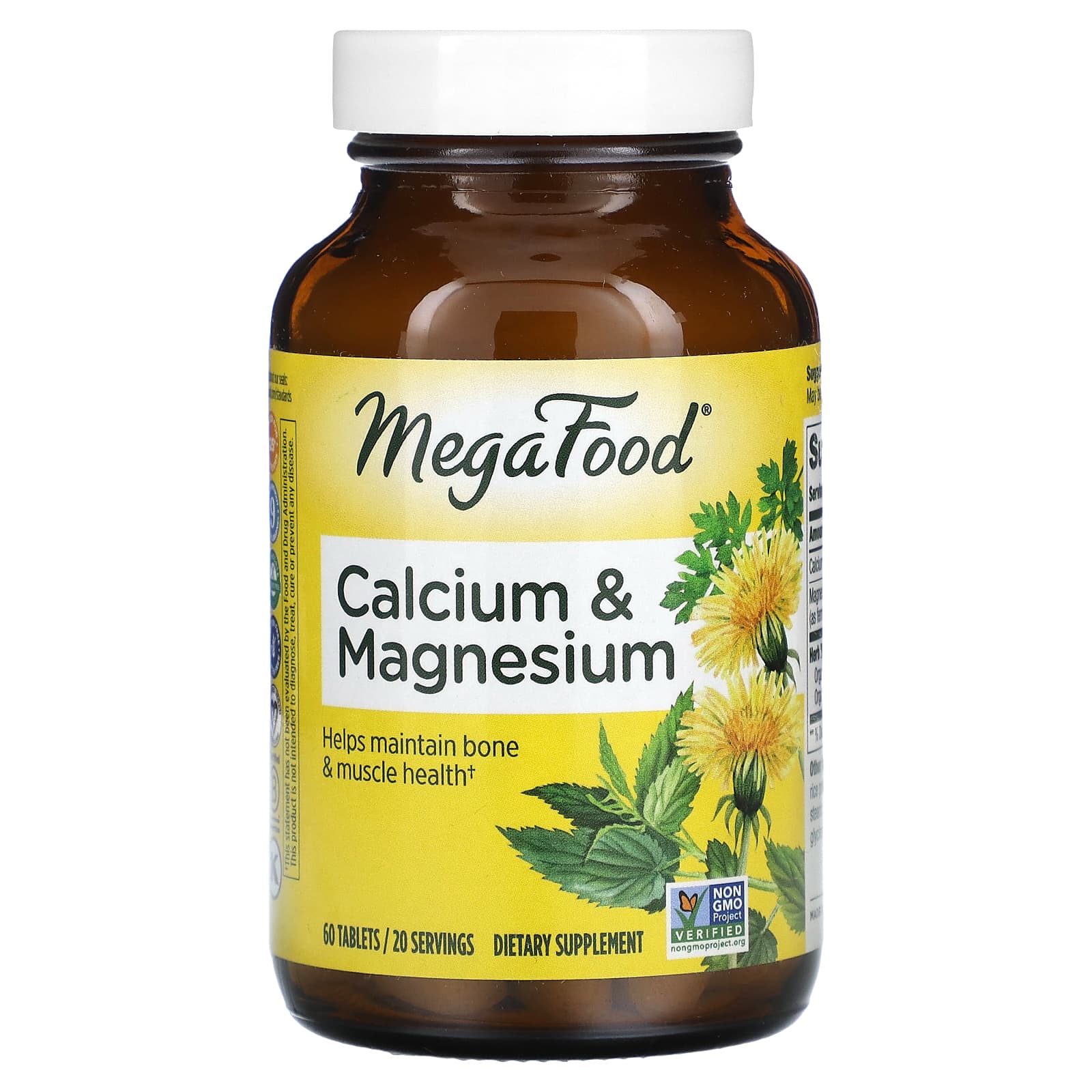 Megafood, Cal, Magnesium & Potassium, 60 Tablets UPC 051494102312 | HiLife Vitamins