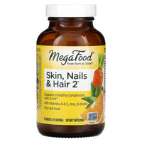Megafood, Skin, Nails & Hair 2, 90 Tablets UPC 051494102817 | HiLife Vitamins