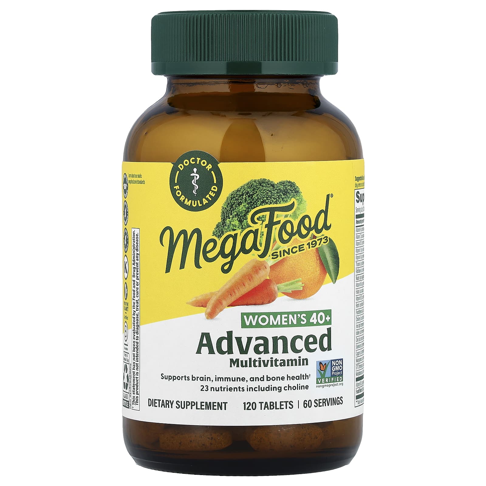 Megafood, Women's 40+ Advanced Multivitamin, 120 Tablets UPC 051494103227 | HiLife Vitamins