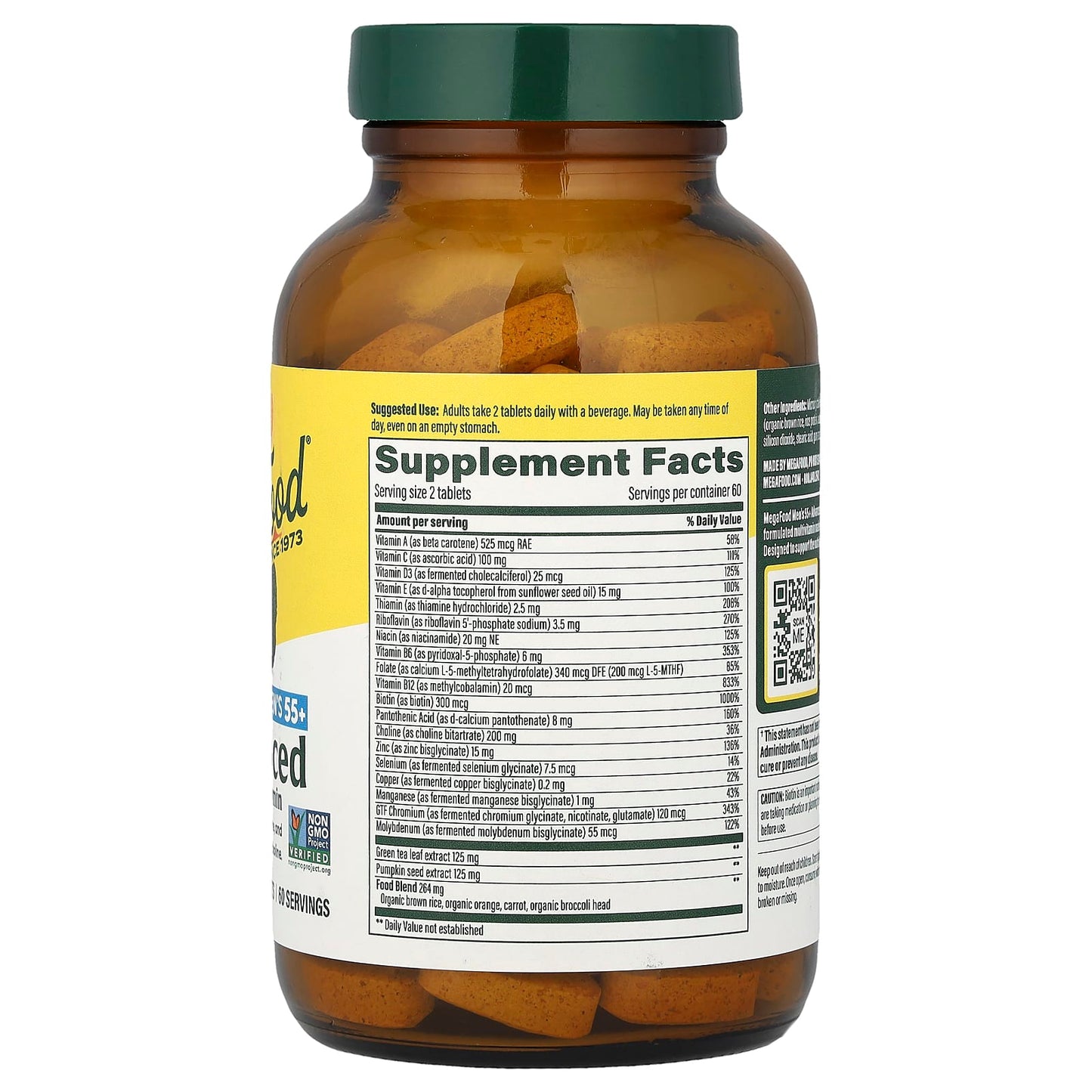 Megafood, Multi For Men 55+, 120 Tablets UPC 051494103289 | Hilife Vitamins
