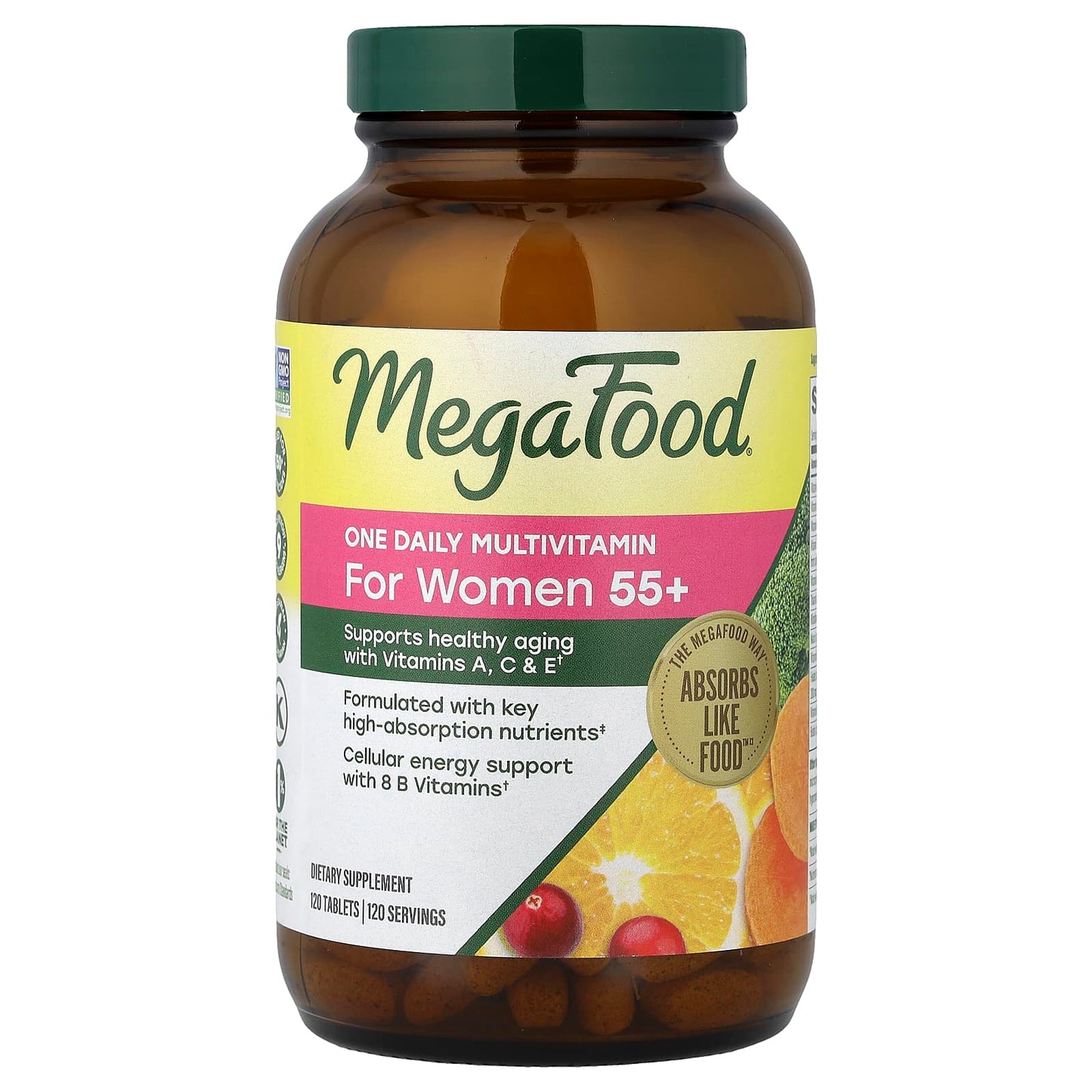 Megafood, For Women 55+, One Daily Multivitamin, 120 Tablets UPC 051494103548 | Hilife Vitamins