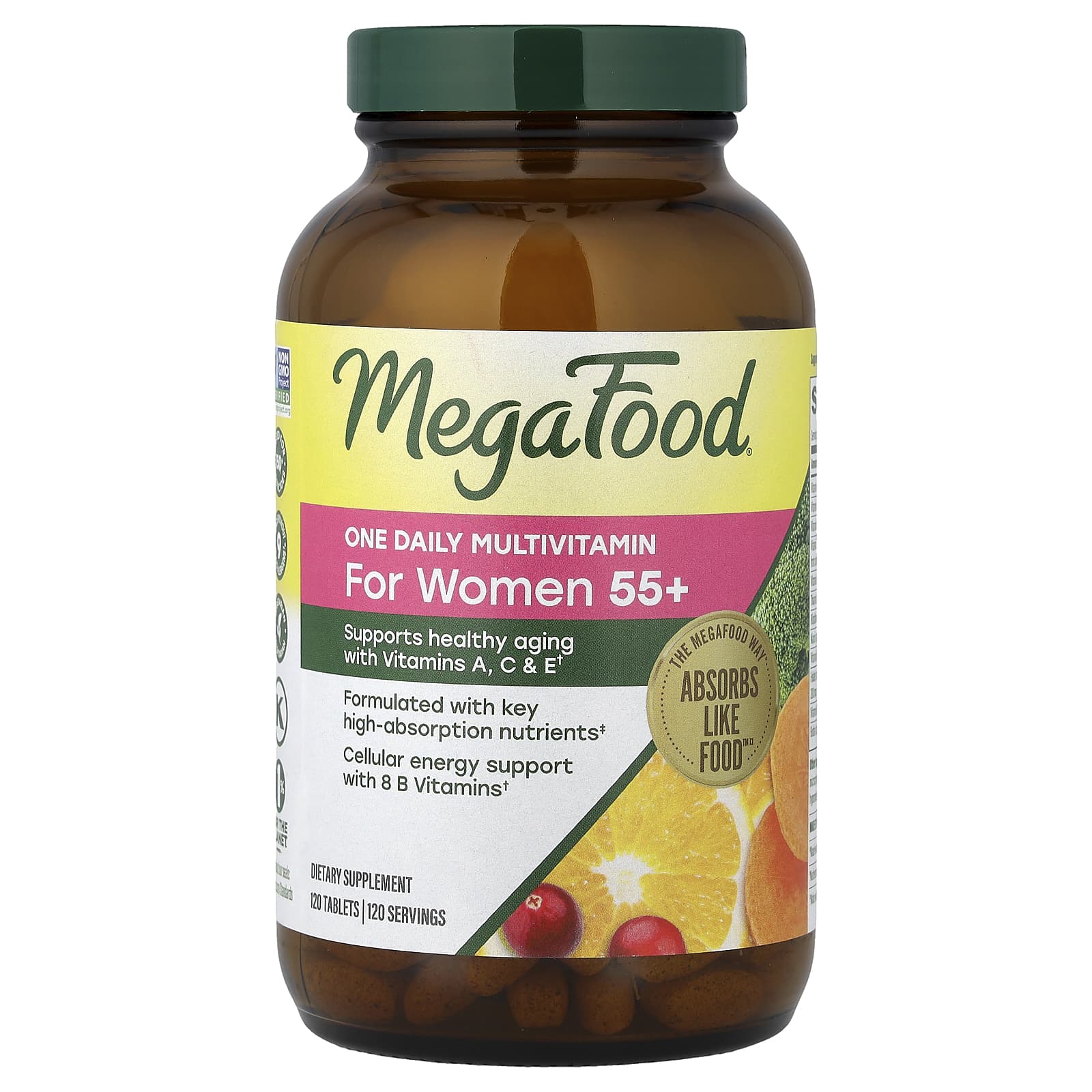 Megafood, For Women 55+, One Daily Multivitamin, 120 Tablets UPC 051494103548 | Hilife Vitamins
