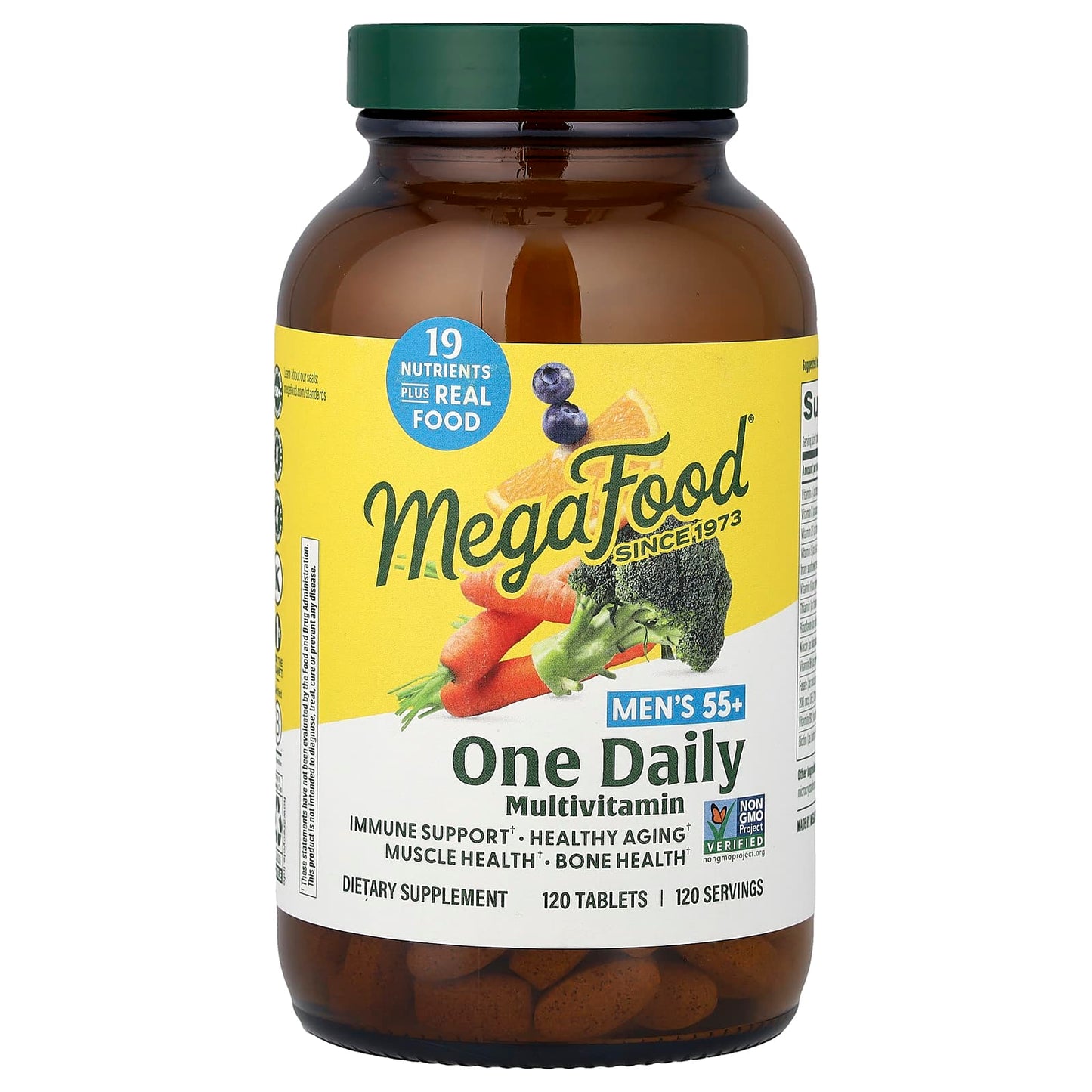 Megafood, Men's 55+, One Daily Multivitamin, 120 Tablets UPC 051494103579 | HiLife Vitamins
