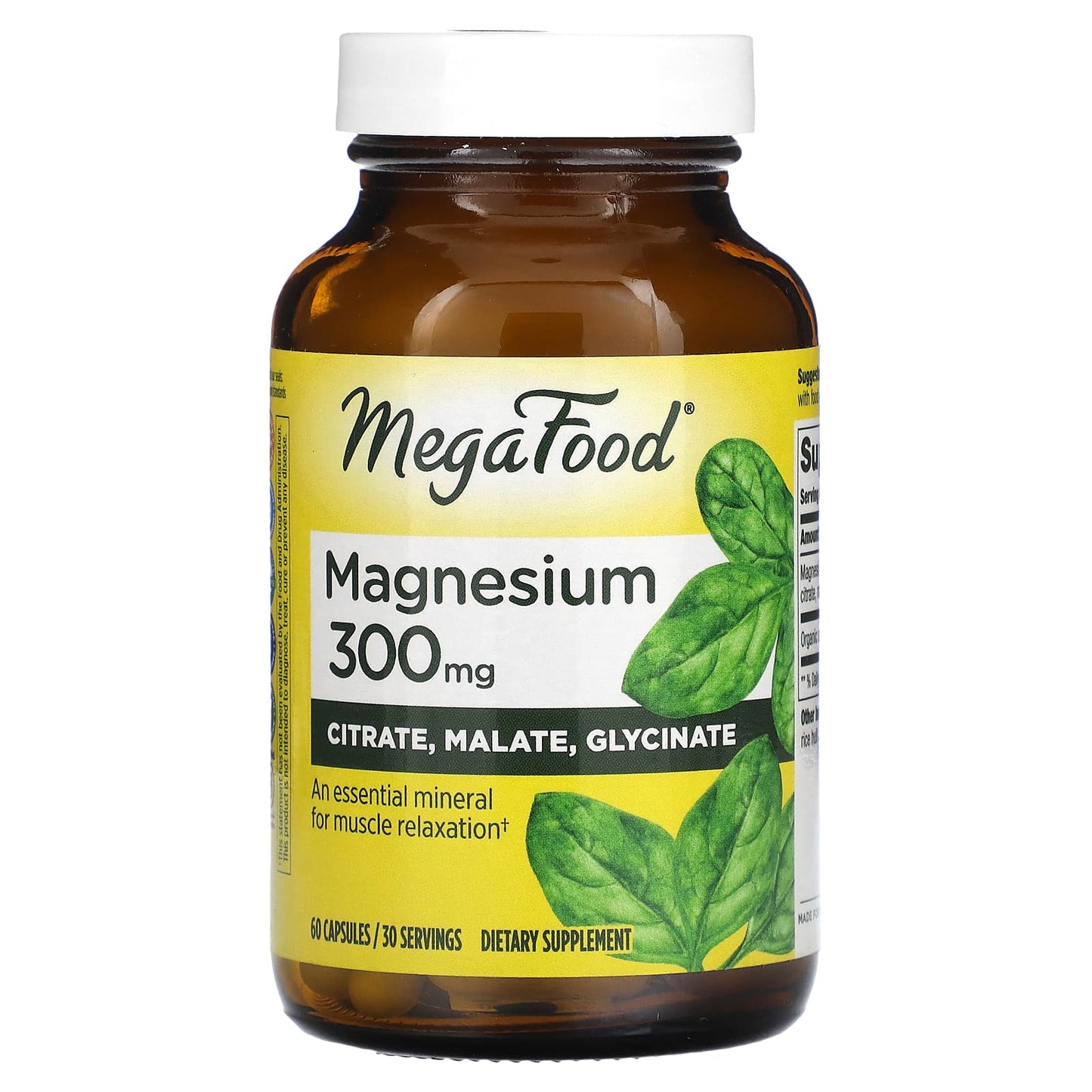 Megafood, Magnesium, 300 mg, 60 Capsules UPC 051494103968 | HiLife Vitamins